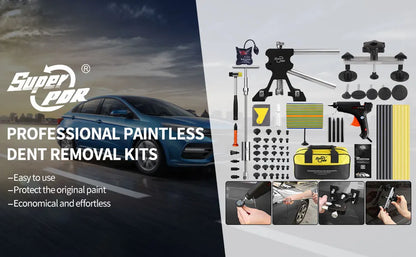 Paintless Dent Repair Kit - Car Dent Removal Tools, Slide Hammer, Glue Gun