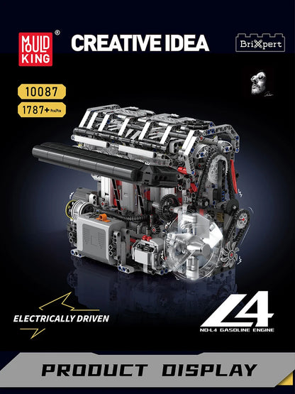 Engine Building Set - STEM Remote Control Toy for Kids & Adults