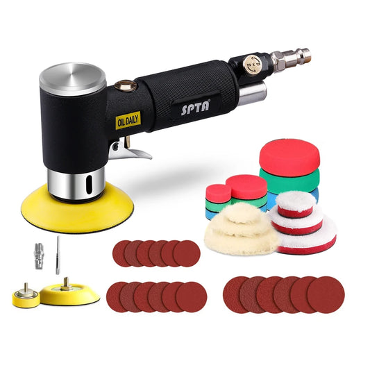 1"/2"/3" Mini Pneumatic Air Sander - 15000RPM Car Buffer Polisher Kit