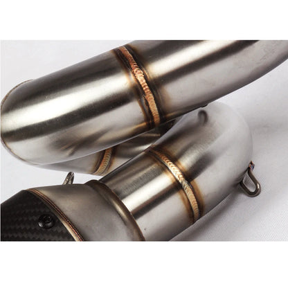 Stainless Steel Exhaust Link Pipe for Kawasaki Ninja ZX6R ZX636 2009-2020