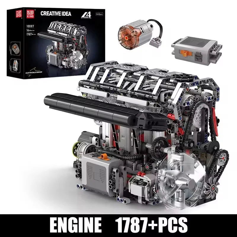 Engine Building Set - STEM Remote Control Toy for Kids & Adults