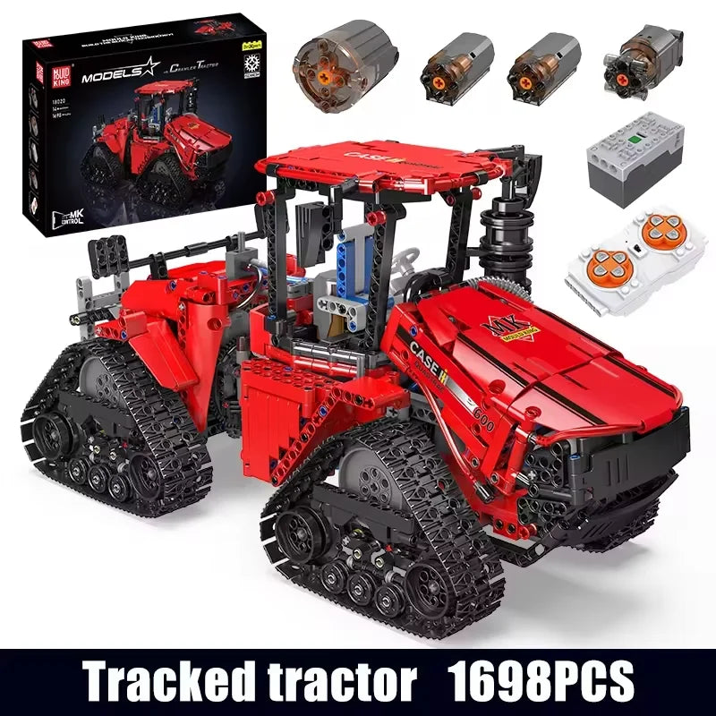 Crawler Tractor Building Set - STEM Remote Control Toy for Kids & Adults