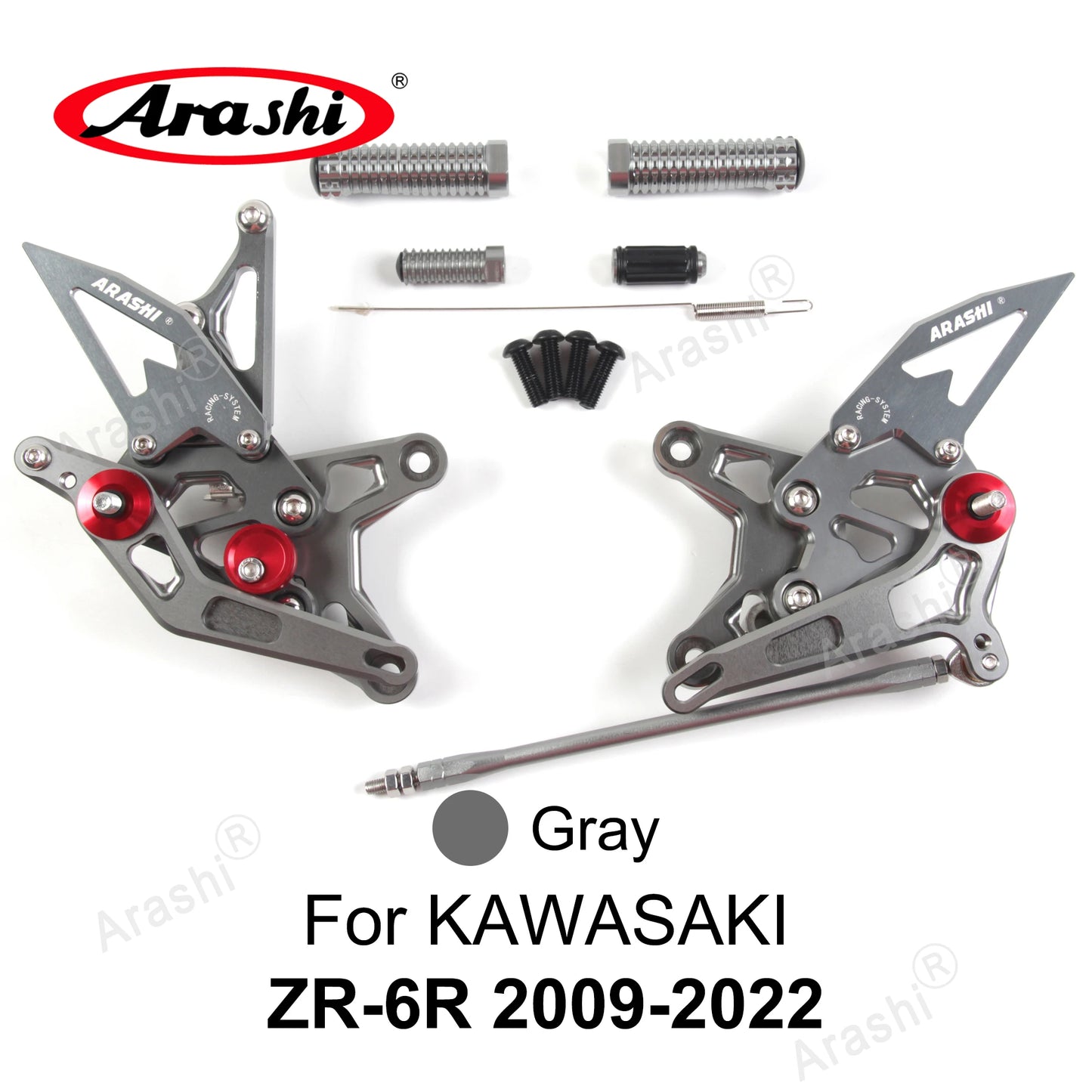 Adjustable Foot Pegs - Compatible with Kawasaki Ninja ZX6R 2005-2024