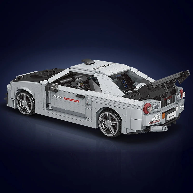 Skyline Racing Car Building Set - 1471PCS MOC Sports Car Model Kit