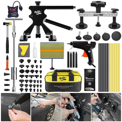 Paintless Dent Repair Kit - Car Dent Removal Tools, Slide Hammer, Glue Gun