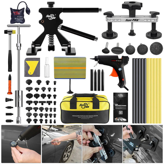 Paintless Dent Repair Kit - Car Dent Removal Tools, Slide Hammer, Glue Gun