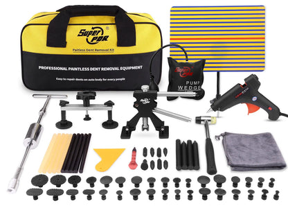 Paintless Dent Repair Kit - Car Dent Remover, Slide Hammer, Glue Gun, Tools Set