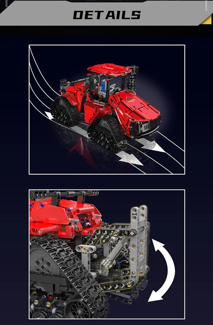 Crawler Tractor Building Set - STEM Remote Control Toy for Kids & Adults