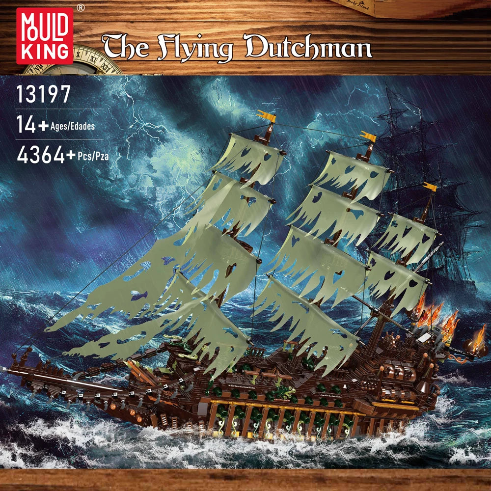 Pirate Ship Building Set - 4364PCS MOC Flying Ship Model for Kids & Adults