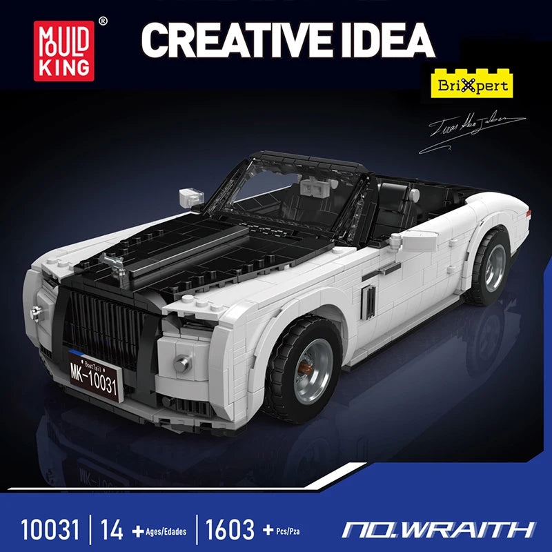 Vintage Wraith Car Building Set - 1603PCS MOC Sport Car for Teens & Adults