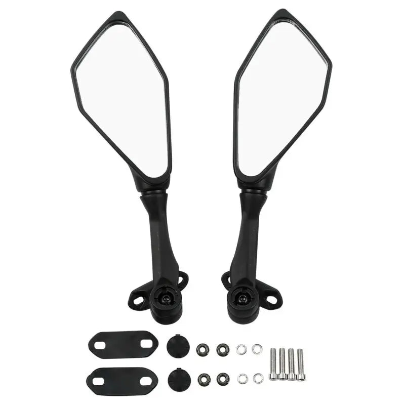 Black Mirrors for Kawasaki ZX6R 636 2013-2023, Ninja 300R EX300 2013-2017