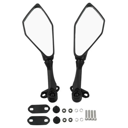 Black Mirrors for Kawasaki ZX6R 636 2013-2023, Ninja 300R EX300 2013-2017