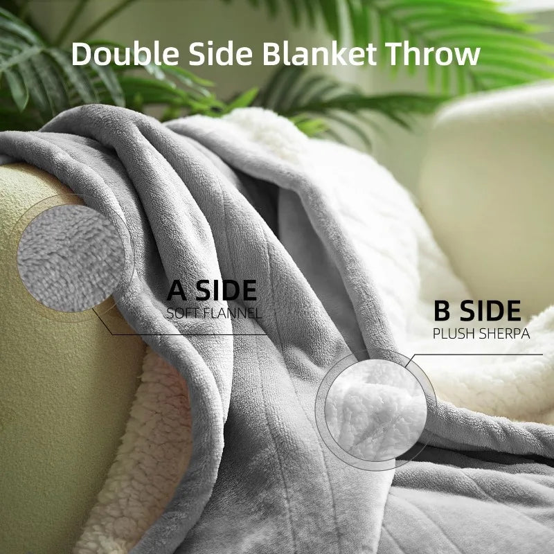 Electric Heated Blanket 50''x60'' Soft Plush, 4 Heat Levels, 3-Hour Auto Off