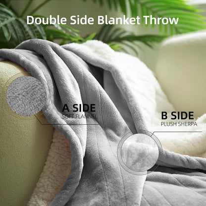 Electric Heated Blanket 50''x60'' Soft Plush, 4 Heat Levels, 3-Hour Auto Off