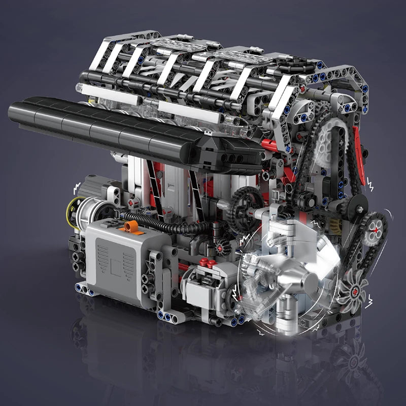 Engine Building Set - STEM Remote Control Toy for Kids & Adults
