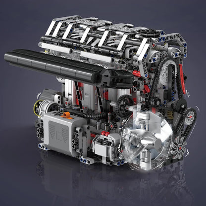 Engine Building Set - STEM Remote Control Toy for Kids & Adults