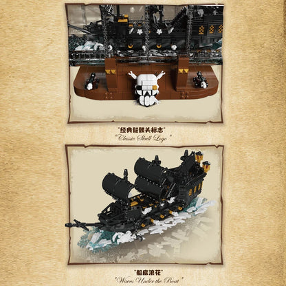 Pirate Ship in a Bottle Building Set - 2206PCS MOC Sailboat Model Kit