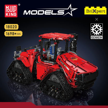 Crawler Tractor Building Set - STEM Remote Control Toy for Kids & Adults