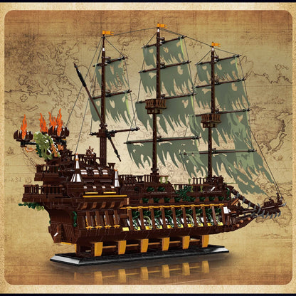 Pirate Ship Building Set - 4364PCS MOC Flying Ship Model for Kids & Adults