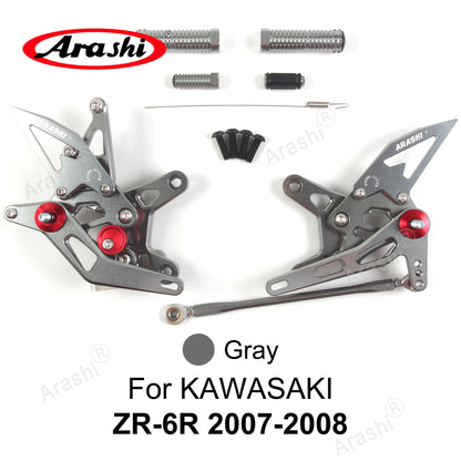 Adjustable Foot Pegs - Compatible with Kawasaki Ninja ZX6R 2005-2024