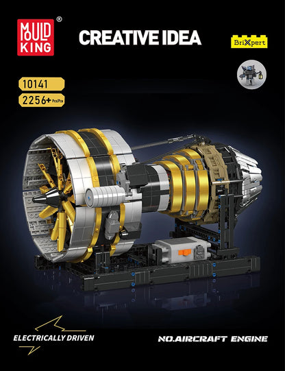 Motorized Aircraft Engine Building Set - 2256PCS STEM Model for Kids & Adults