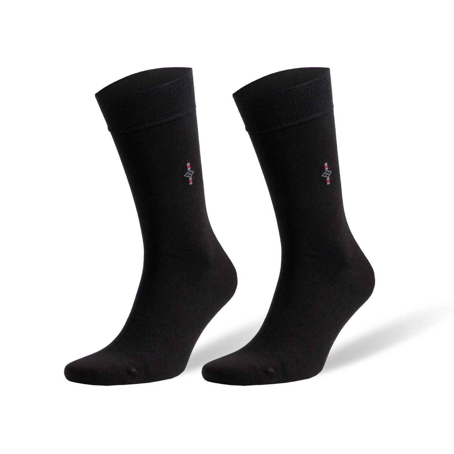 Men's Bamboo Dress Socks with Reinforced Seamless Toe, Crew Length, Size 8-11.5
