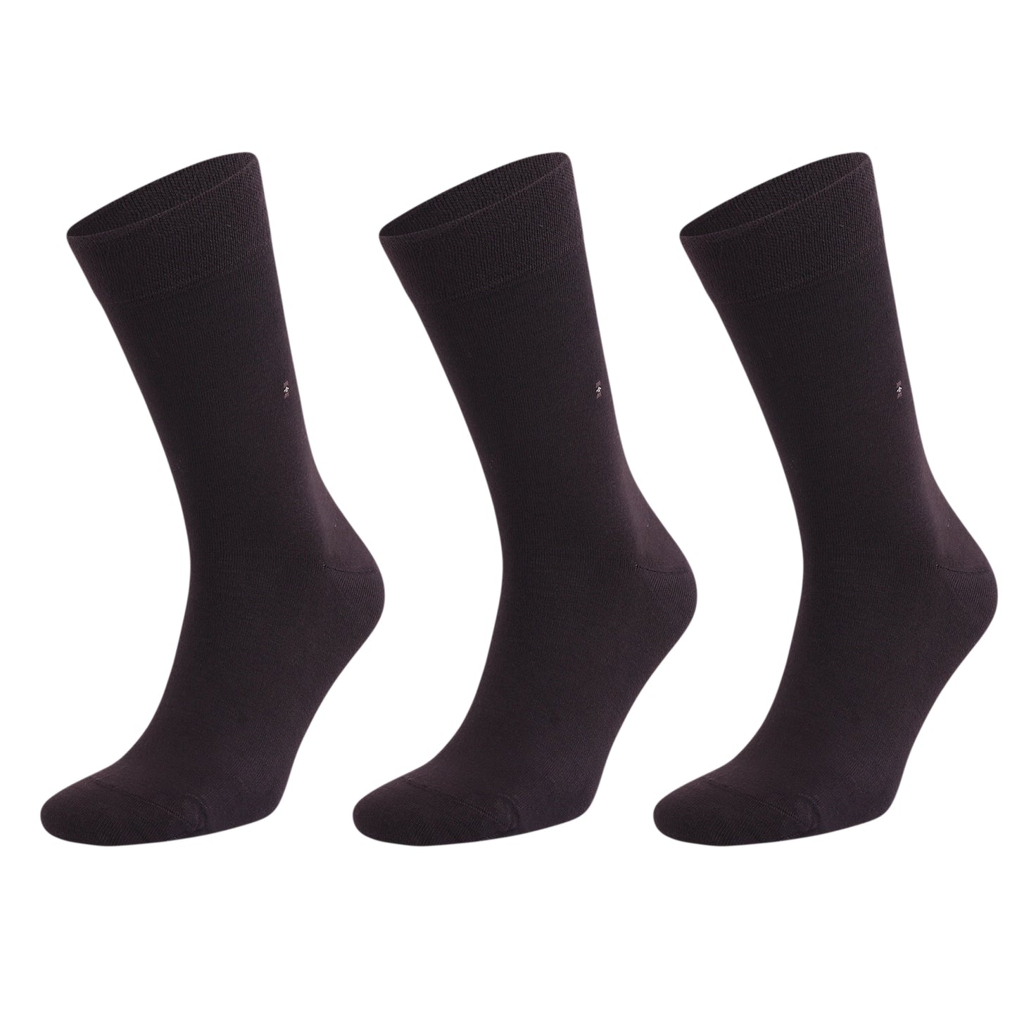 Men's Bamboo Dress Socks with Reinforced Seamless Toe, Crew Length, Size 8-11.5