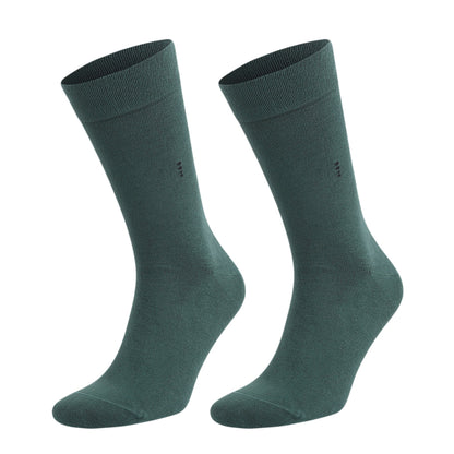 Men's Bamboo Dress Socks with Reinforced Seamless Toe, Crew Length, Size 8-11.5