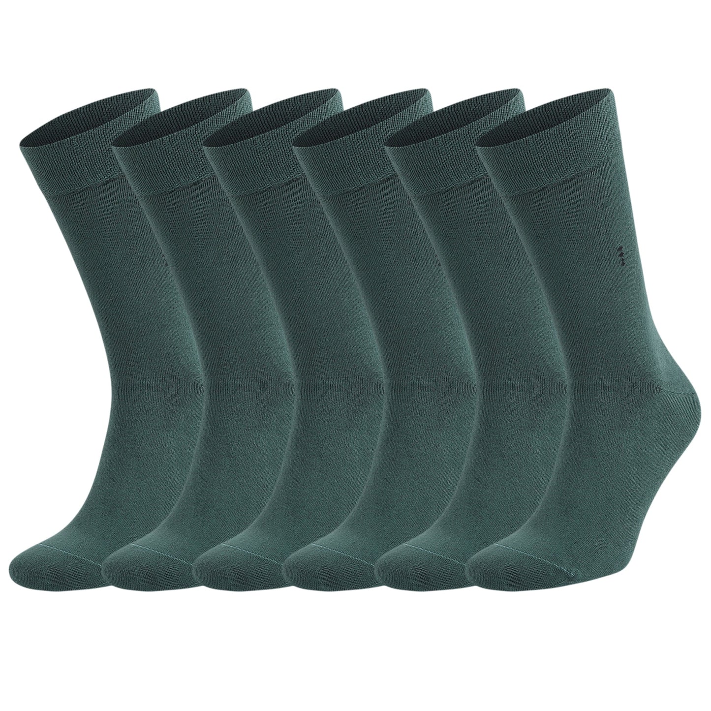 Men's Bamboo Dress Socks with Reinforced Seamless Toe, Crew Length, Size 8-11.5