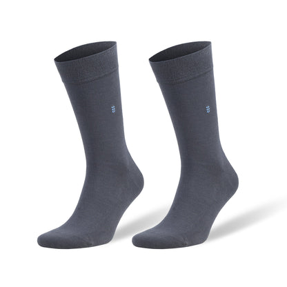 Men's Bamboo Dress Socks with Reinforced Seamless Toe, Crew Length, Size 8-11.5
