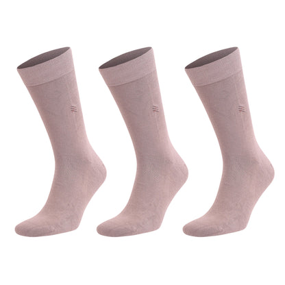 Men's Bamboo Dress Socks with Reinforced Seamless Toe, Crew Length, Size 8-11.5