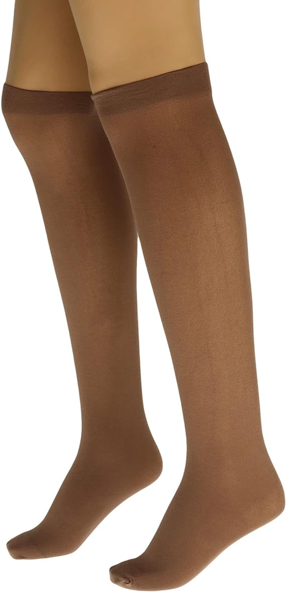 6 Pairs Women's Tear-Free Nylon Over The Knee Sheer Socks 70 Denier One Size
