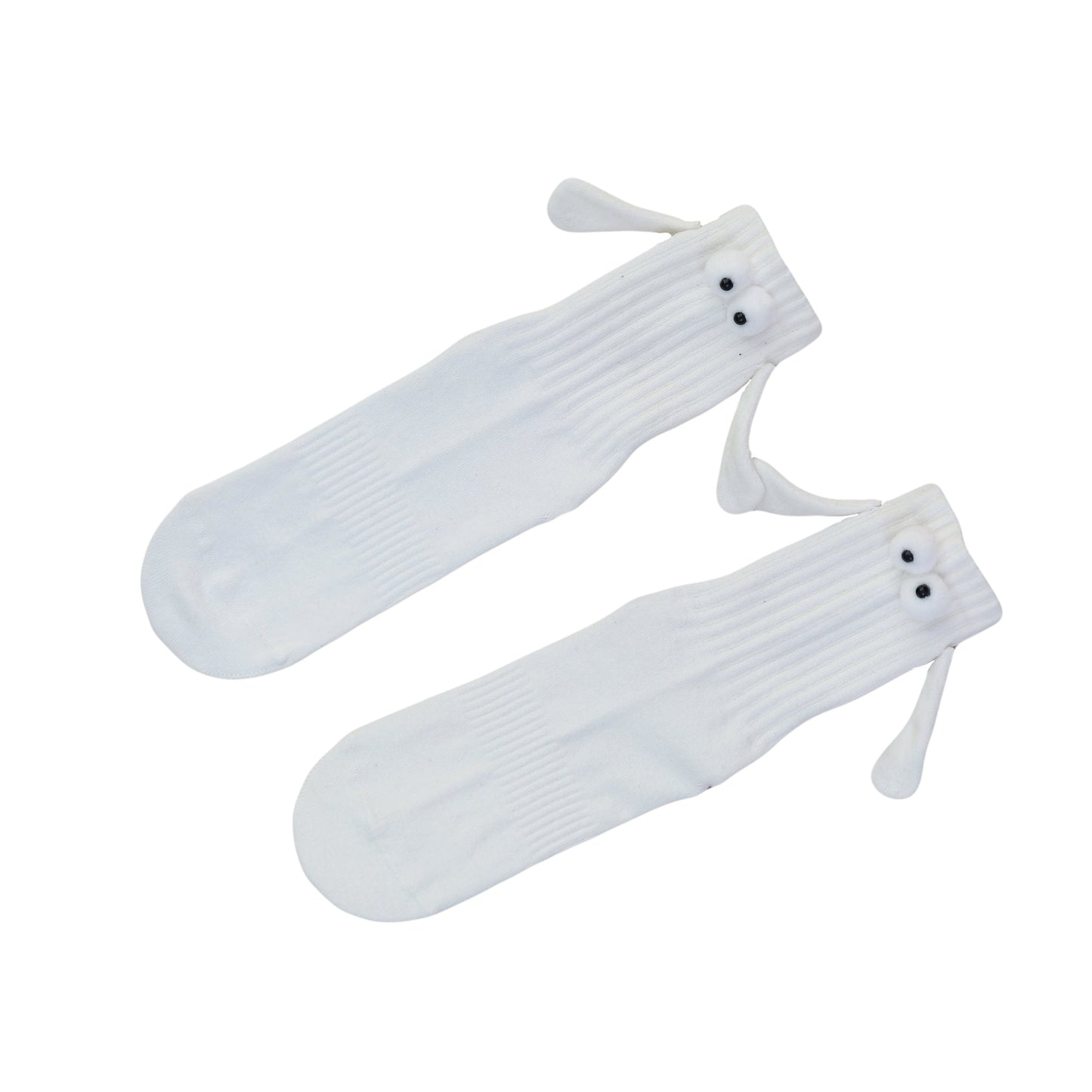 Unisex Magnetic Cotton Socks with Hand Design, Shoe Size 5-10, 1 Pair