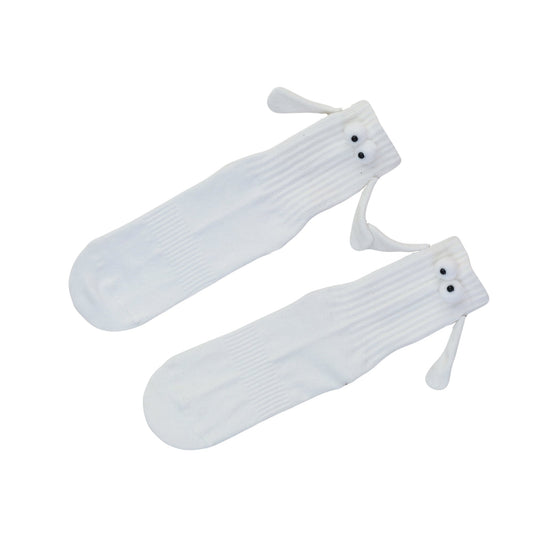 Unisex Magnetic Cotton Socks with Hand Design, Shoe Size 5-10, 1 Pair